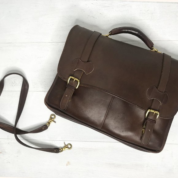 1980's Leather Laptop Bag - Picture 8 of 12